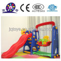 Kids plastic play slide swing combined toy